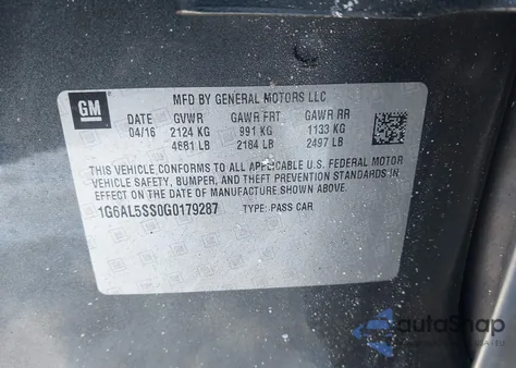 2016 Cadillac Ats Premium Collection z USA, uszkodzony, nr VIN 1G6AL5SS0G0179287